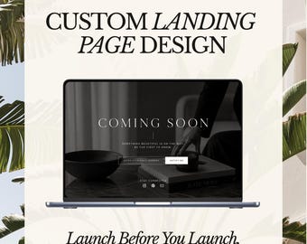 Design della landing page / Marketing via email incluso / Pagina ideale per la pubblicazione "PROSSIMAMENTE"