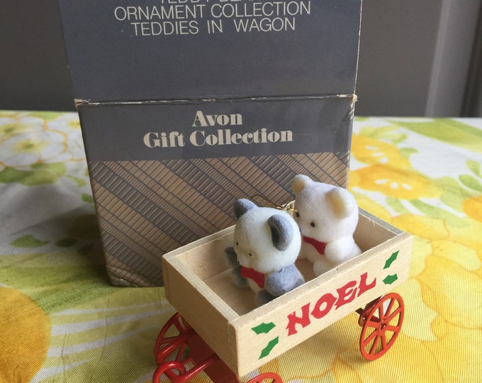 NIB Vintage Avon Teddy Bear Ornament Collection Teddies in Etsy
