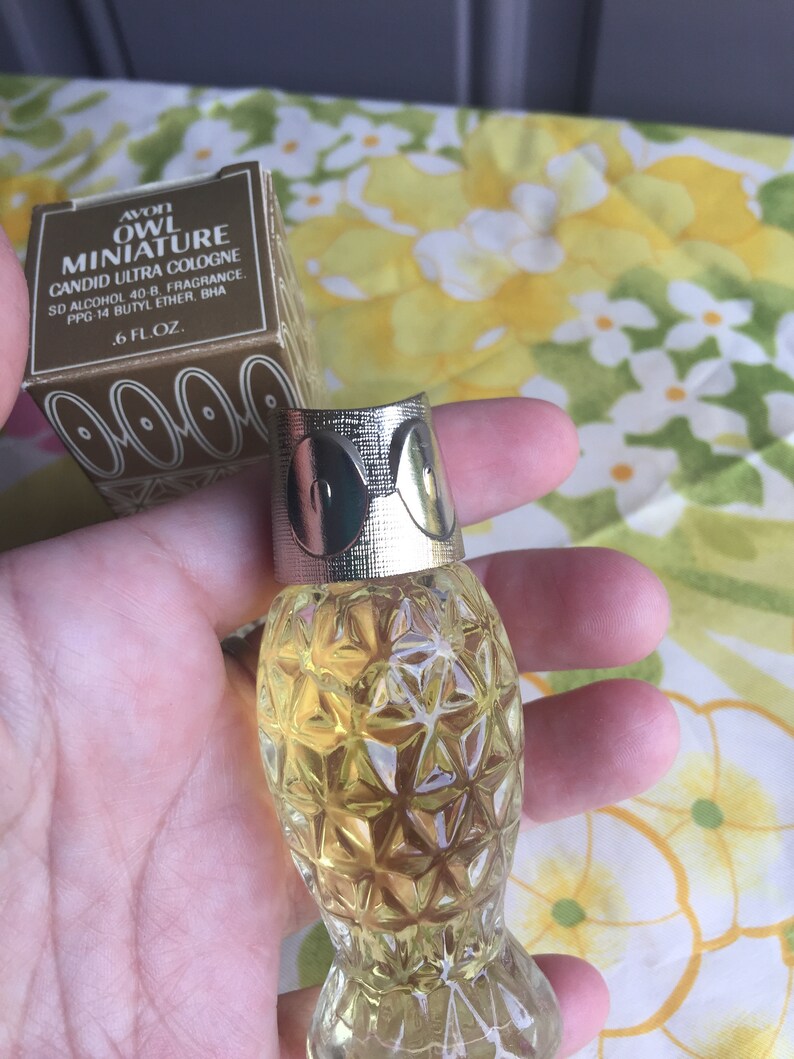 SALE NIB Vintage Avon Owl Miniature Candid Ultra Cologne .6 Etsy