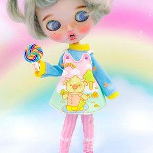 Dress set 3pcs for Blythe outfit, Obitsu22, Obitsu24 outfit, obitsu22 outfit, BJD outfit, Neo blythe outfit by Playperdoll