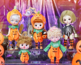 Halloween doll outfit , Lati yellow outfit , obitsu11 outfit, Mini YMY, Lati White Nendoroid outfit 4 style