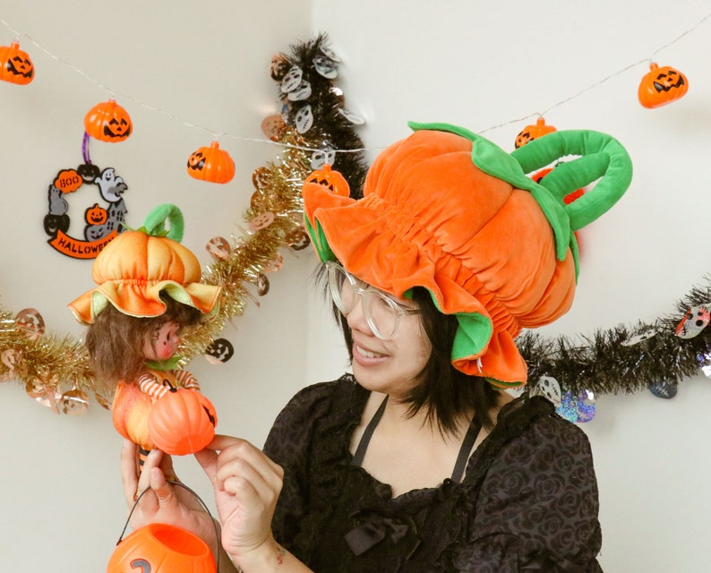 Halloween Pumpkin Hat for Baby kids and Adult halloween Etsy