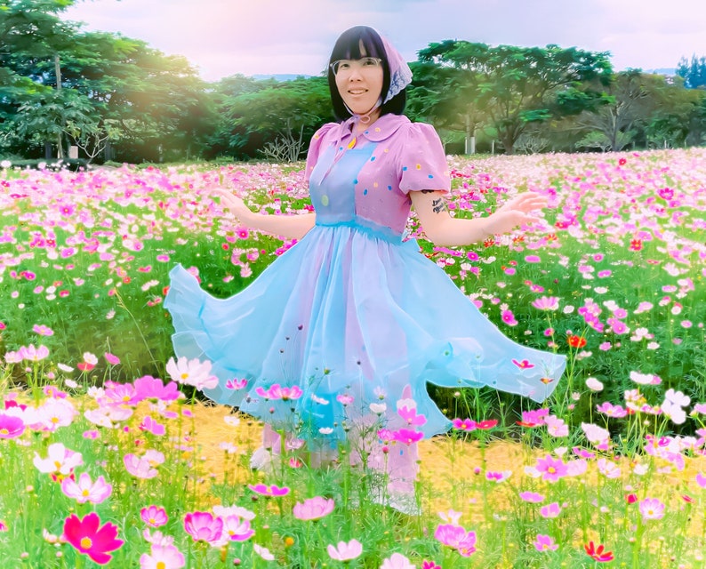 Linen Dress Country Women Dress Lolita Handmade Clothes Etsy