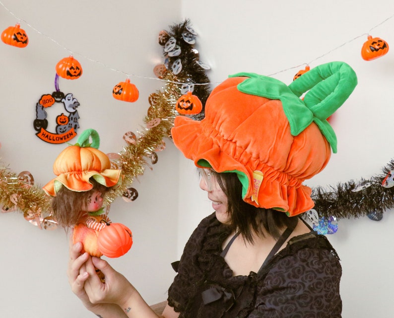 Halloween Pumpkin Hat for Baby kids and Adult halloween Etsy