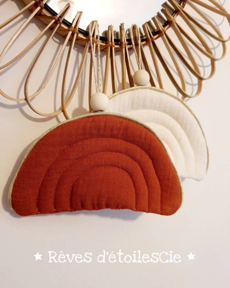 Arc en Ciel à Accrocher Décoration Chambre Double Gaze de Coton Biologique