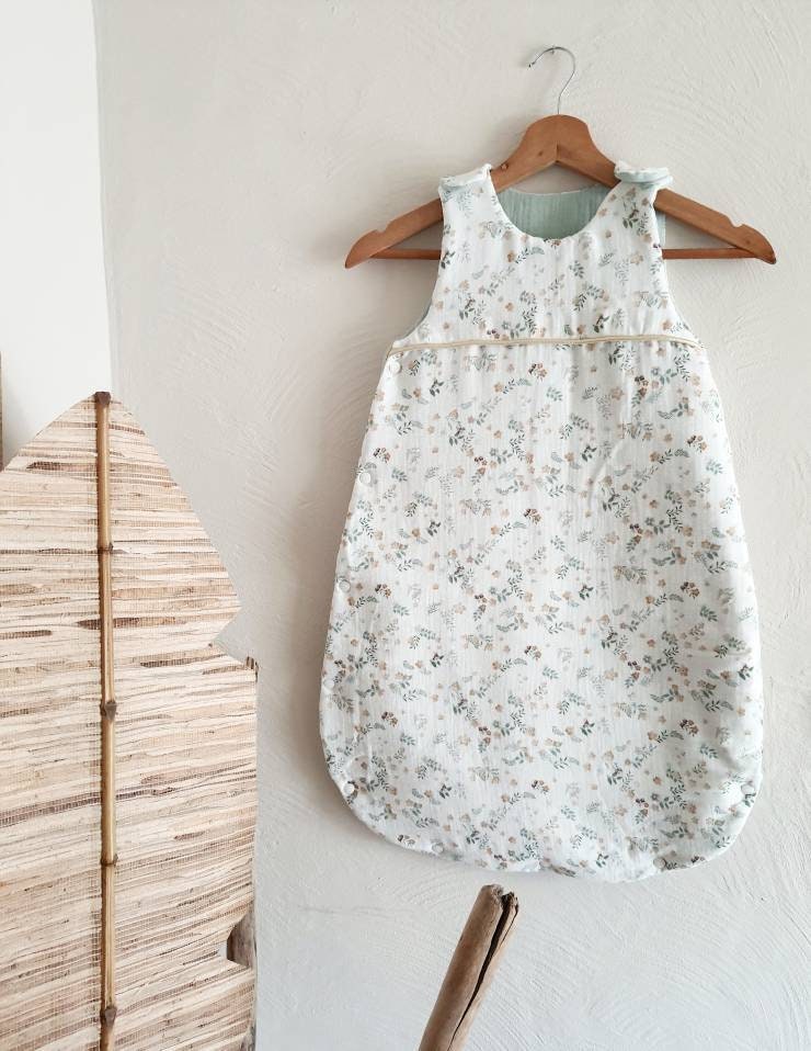 Gigoteuse Emilio Bébé 0-6 Mois en Double Gaze de Coton Biologique Nid d'ange