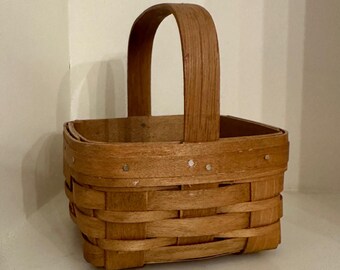 Cesta pequeña cuadrada vintage de Bradford