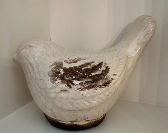 Pájaro decorativo de cerámica