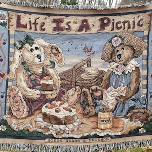 Boyds Bear Throw - Etsy
