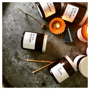 Hand poured soy wax candles image 1