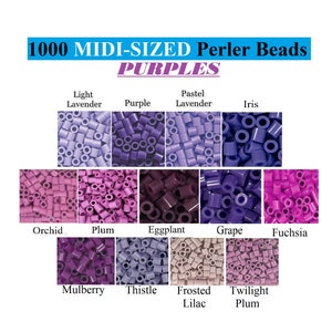 1000 Perler Beads, Perler Melting Beads, Bulk Perler Beads, Perler Bead Lot, Lavender Beads, Purple Beads, Melting Beads, Perler Brand