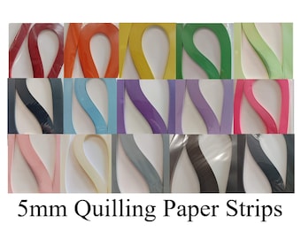 1 Pack, 120 Strips, 5mm Quilling Paper Strips, Rainbow Quilling, 5mm x 21" Paper Strips, Precision Cut Paper, Approx. 21" long
