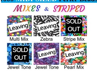 Perler Streifen-Perlen 1000 Stück Im Paket – Zebra-Muster Für Bügelperlen-Projekte