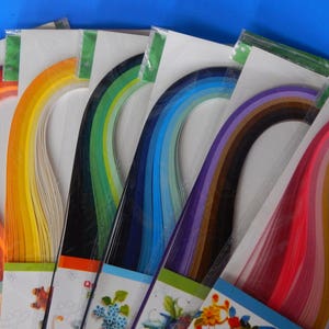 720 Total Strips, Quilling Paper Strip, Paper Art Craft, Rainbow Quilling, 3mm, 15" Paper Strip, Precision Cut Paper, Approx. 15" long