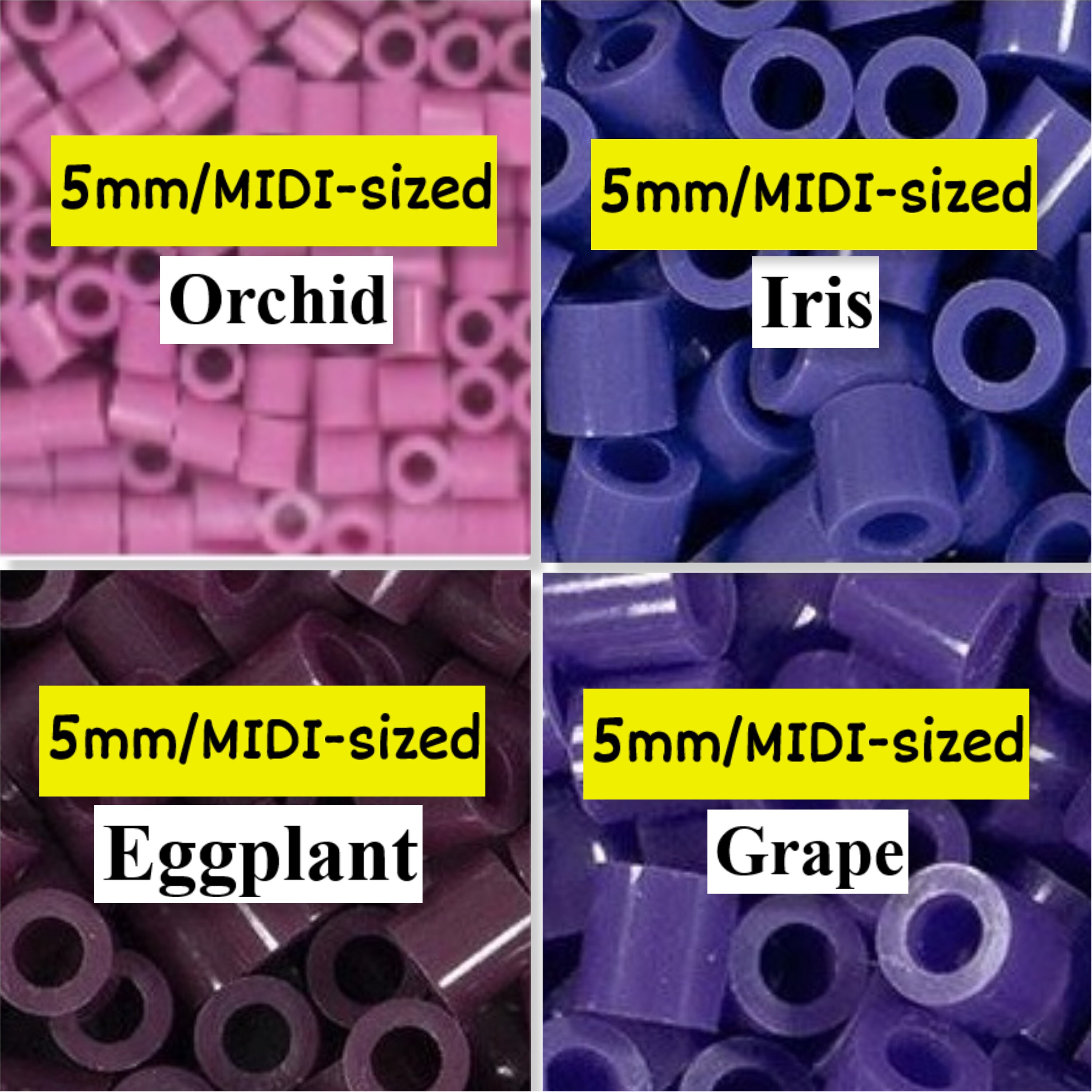 Grape 3-Pack Iris and Eggplant Perler Bead Bag 1000 Arts Crafts Fuse Beads Toys Games christkindlmarket.com Grape 3-Pack Iris and Eggplant Perler Bead Bag 1000 Arts Crafts Fuse Beads Toys Games christkindlmarket.com
