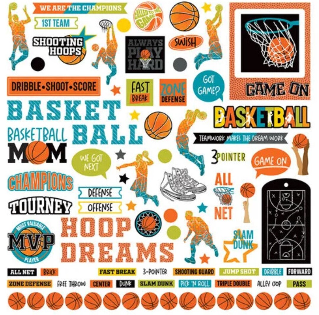 MVP Basketball Stickers, 12