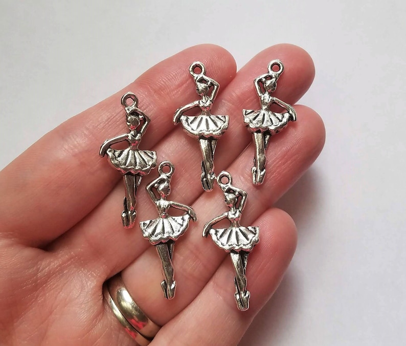 Set of 11 Ballerina Charms Silver Nutcracker Ballet Dancing Etsy