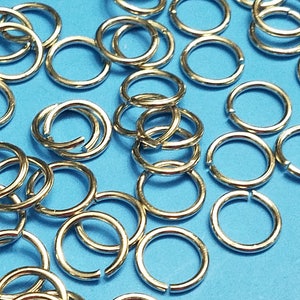 100, 12mm Jump Rings, Silver Jump Rings, Closed but Unsoldered, Jump Rings, Jewelry Findings, Jewelry Crafting, Jewelry Making, 1A image 5