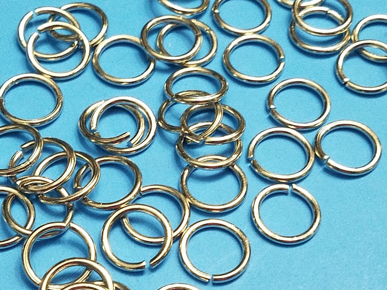 100, 12mm Jump Rings, Silver Jump Rings, Closed but Unsoldered, Jump Rings, Jewelry Findings, Jewelry Crafting, Jewelry Making, 1A image 5