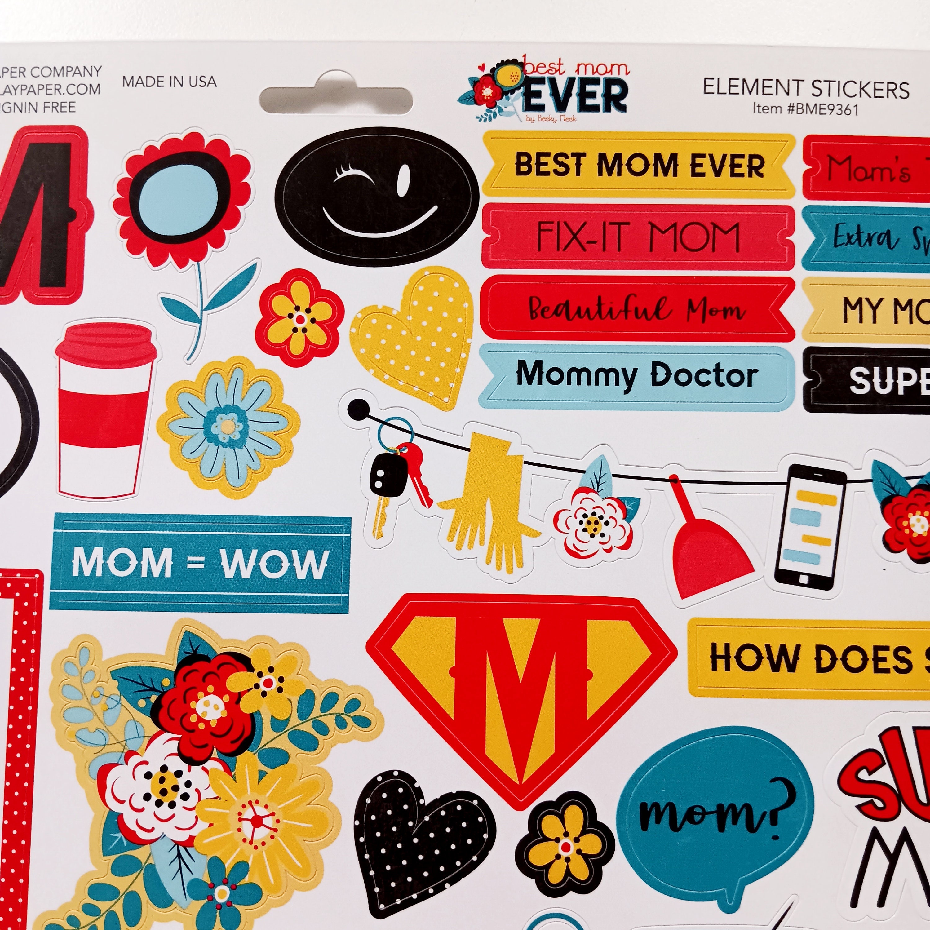 Best Mom Ever Stickers, Gifts for Mom, Cardstock Stickers, 12 Inch ...