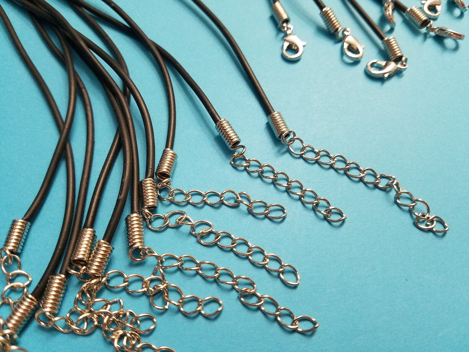 Set of 10 Black PVC Cord Jewelry Necklace Cord Necklaces Etsy