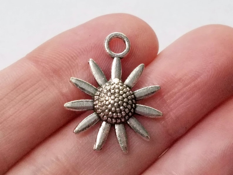 sunflower charms in bulk