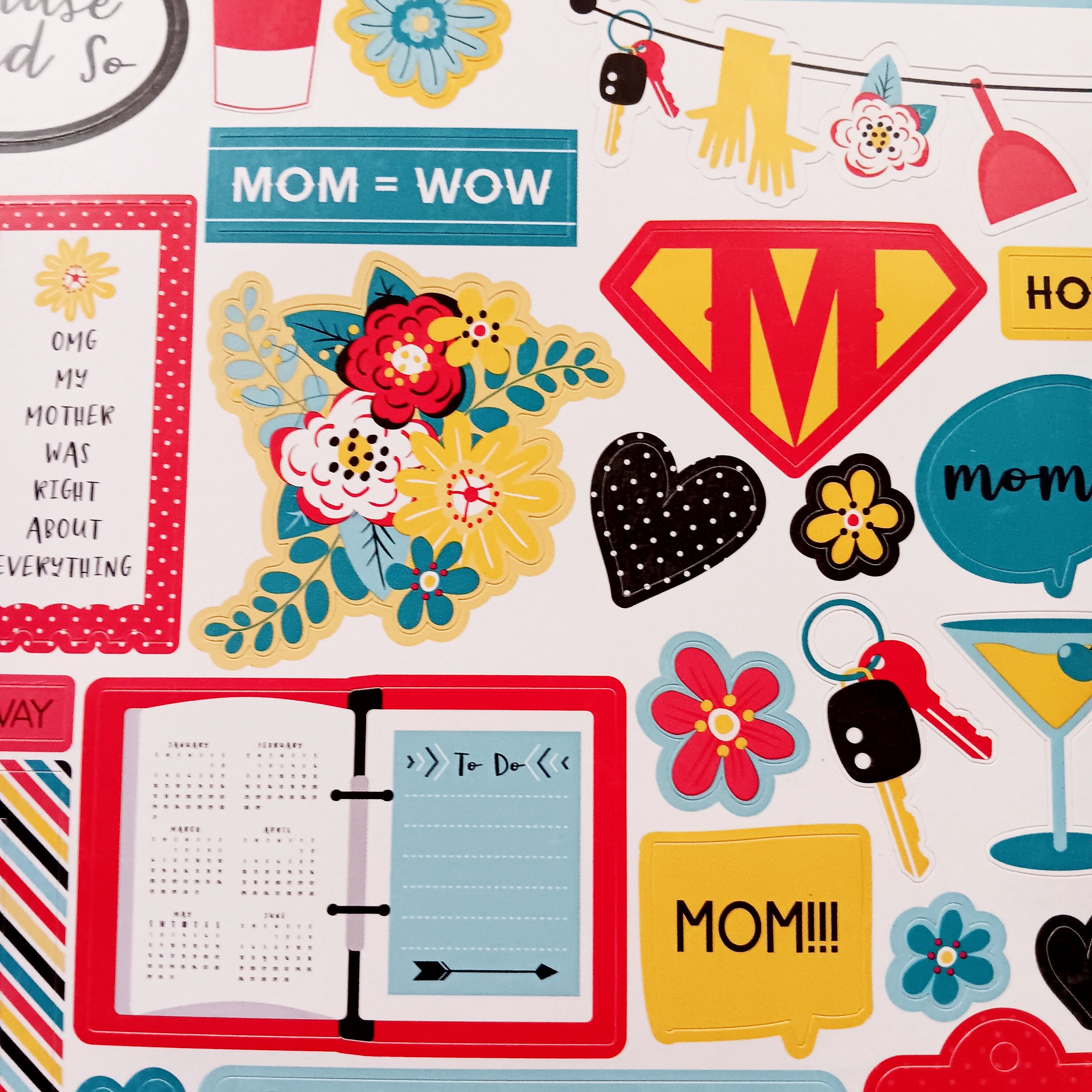 Sticker Mom Designs Best Mom Ever Stickers, Gifts for Mom, Cardstock Stickers, 12 Inch ...