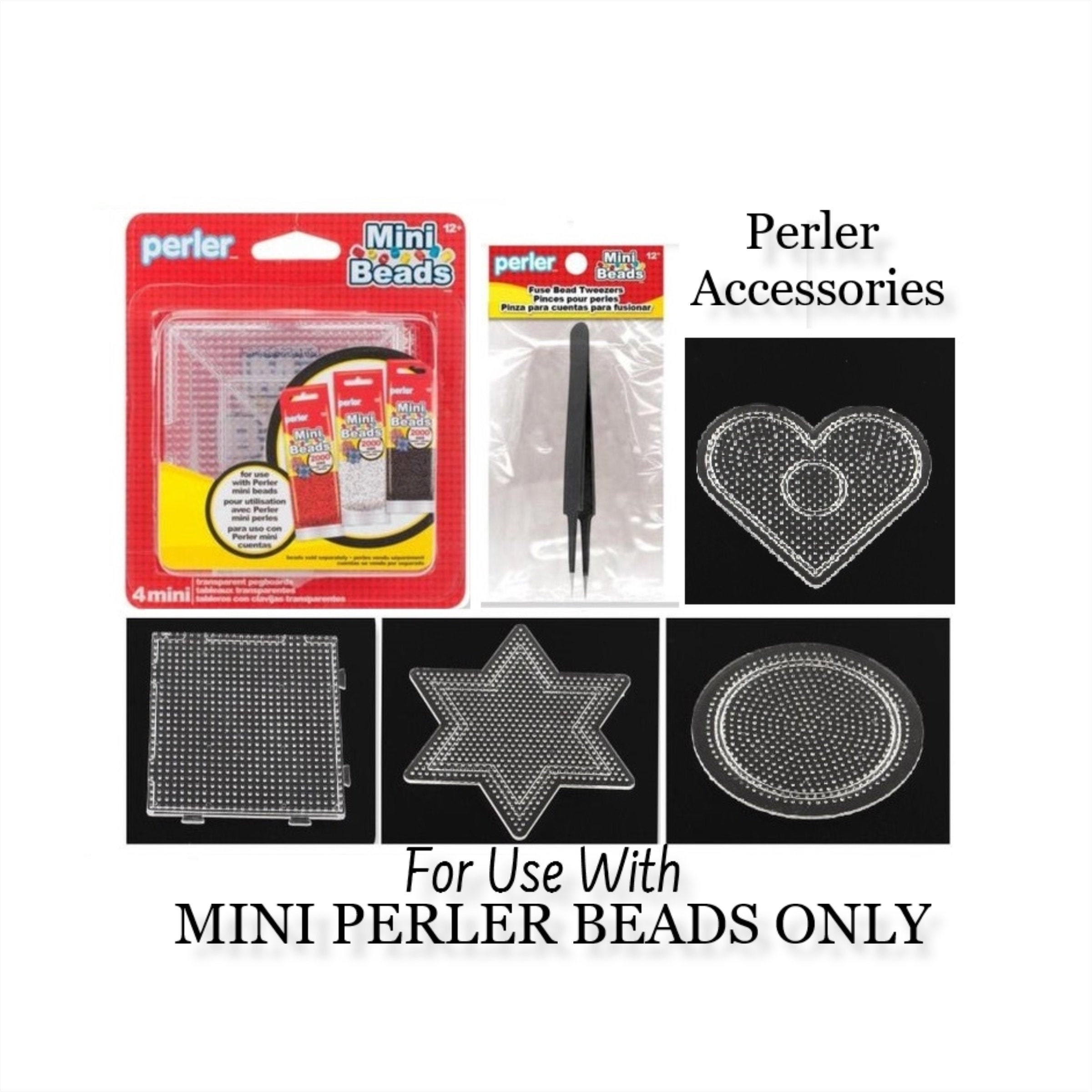 Perler Mini Bead Pegboards 4/Pkg