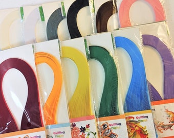 1440 Strips, 3mm Quilling Paper Strip, Paper Art Craft, Rainbow Quilling, 3mm, 15" Paper Strip, Precision Cut Paper, Approx. 15" long