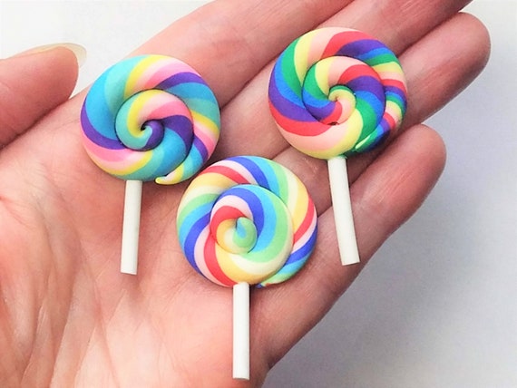 Dollhouse Miniature Handcrafted Colorful Lollipops ~ Perfect Sweet Treat