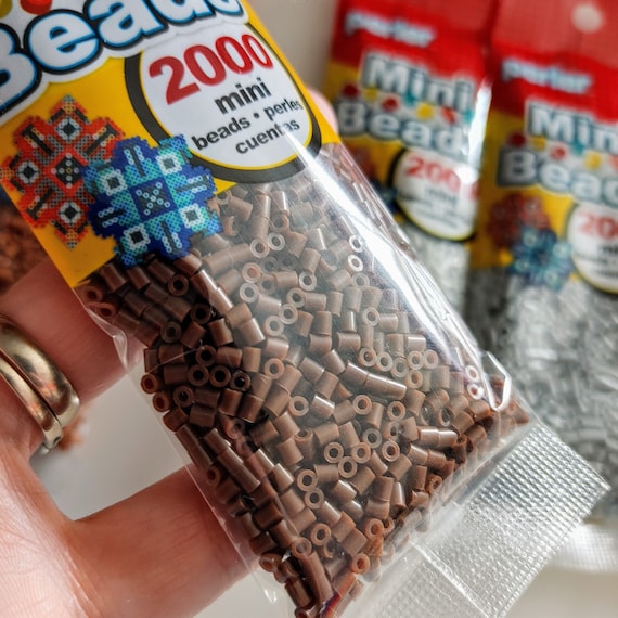 2000 MINI Perler Beads, Mini Fuse Beads, Bulk Perler Beads, Perler Bead  Lot, Melting Beads, Brown Black Beads, Gray White Beads, Perler -   Norway