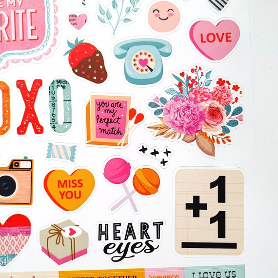 Heart Eyes Cardstock Stickers - Simple Stories