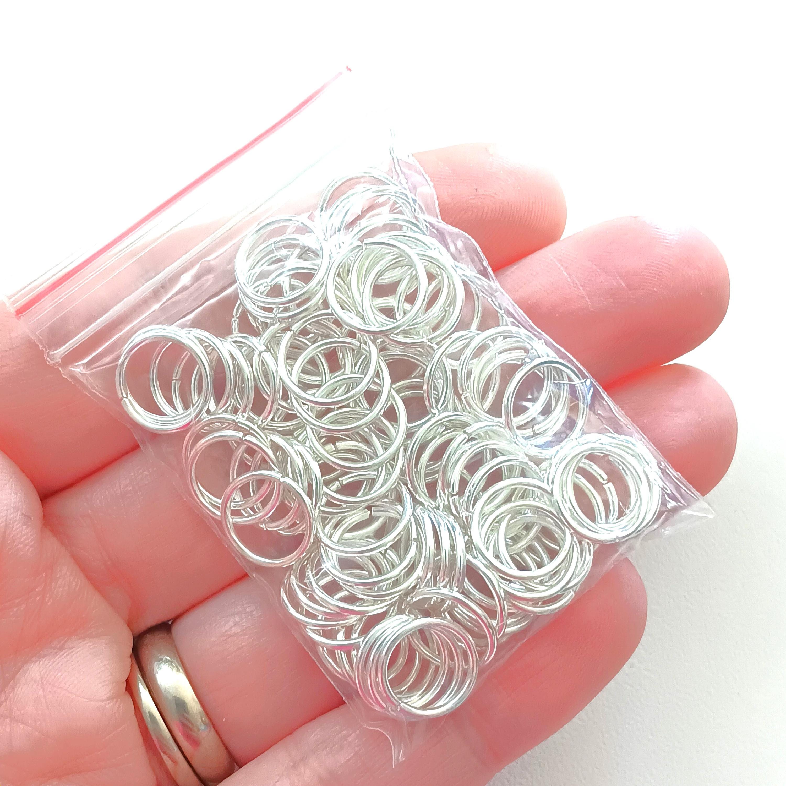 1000pcs Open Jump Rings[4mm - 10mm], Silver Metal O-Ring, 6 - Foto 3