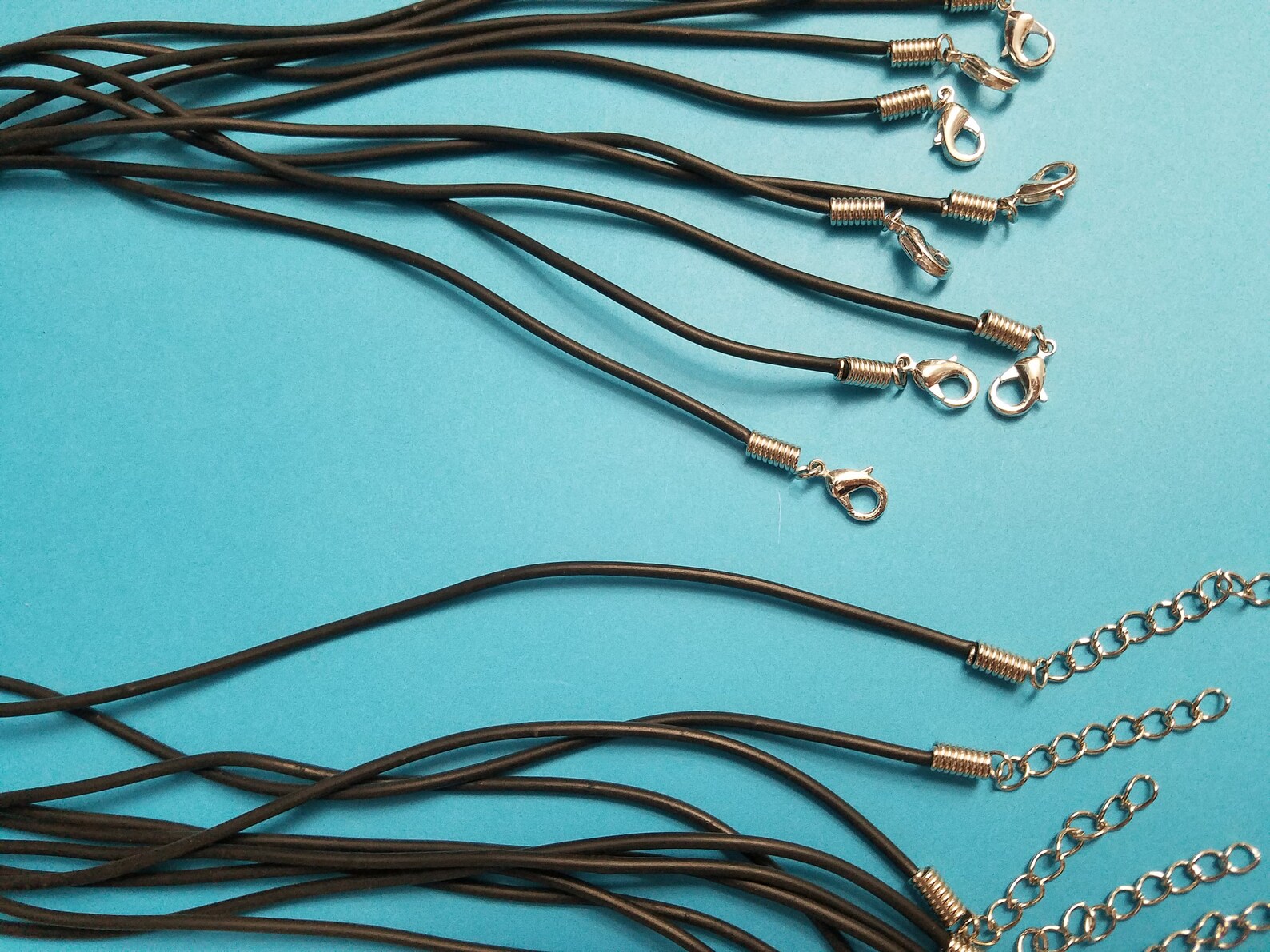 Set of 10 Black PVC Cord Jewelry Necklace Cord Necklaces Etsy