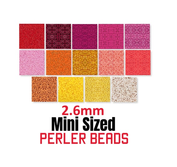 2000 MINI Perler Beads, Mini Fuse Beads, Bulk Perler Beads, Perler Bead  Lot, Melting Beads, Red, Orange, Yellow, Creme, Warm Perlers -  Norway