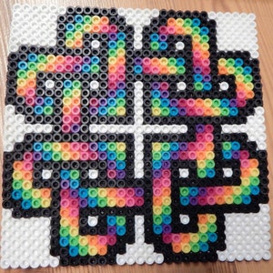 Lote de 1000 cuentas fundibles Perler, tamaño mediano, mezcla de rayas de colores imagen 10
