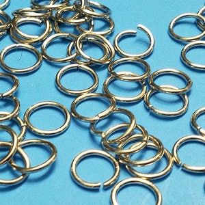 100, 12mm Jump Rings, Silver Jump Rings, Closed but Unsoldered, Jump Rings, Jewelry Findings, Jewelry Crafting, Jewelry Making, 1A image 3