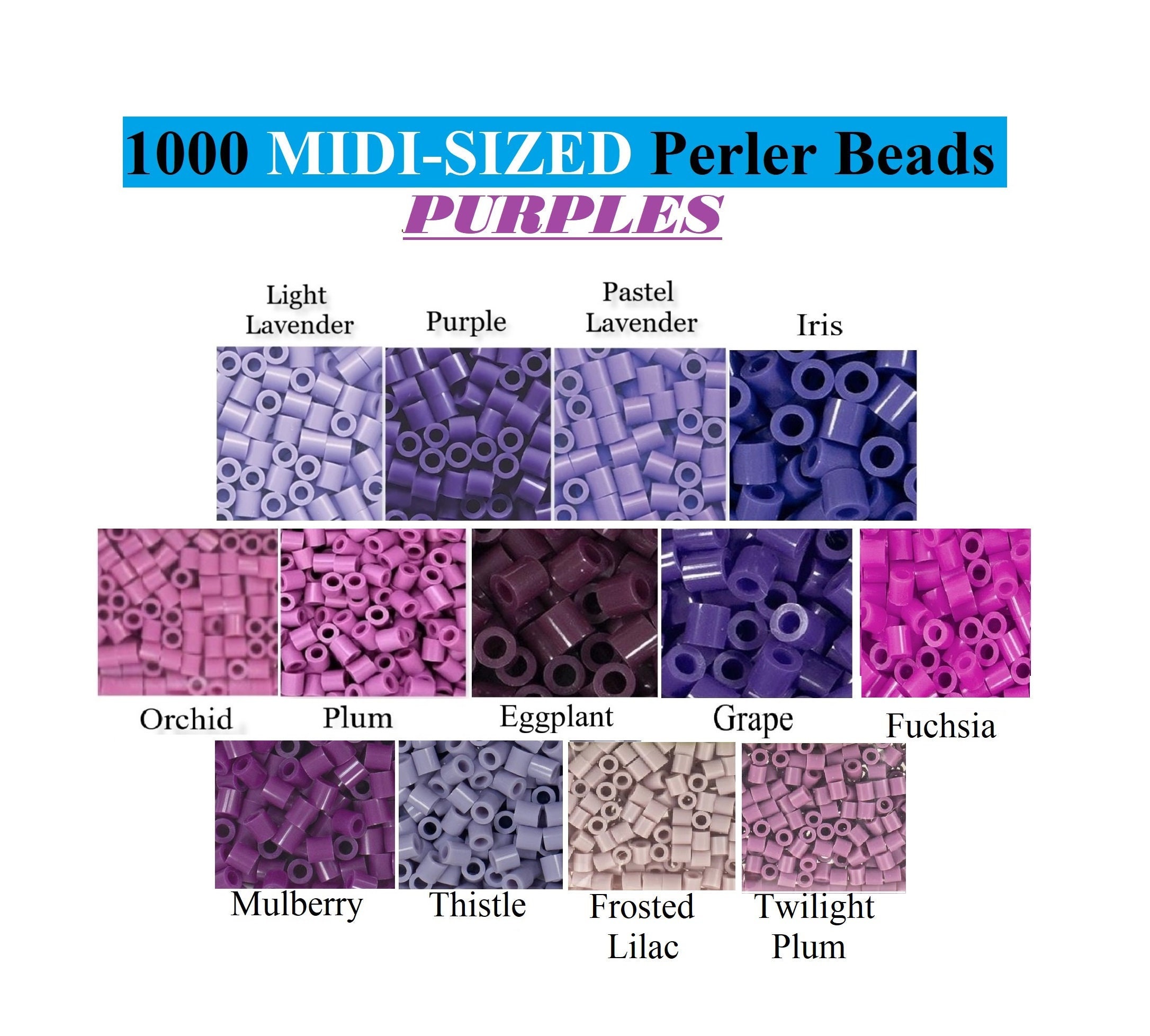 Bulk Buy: Perler Beads-Black 1,000 PC (3 Pack)