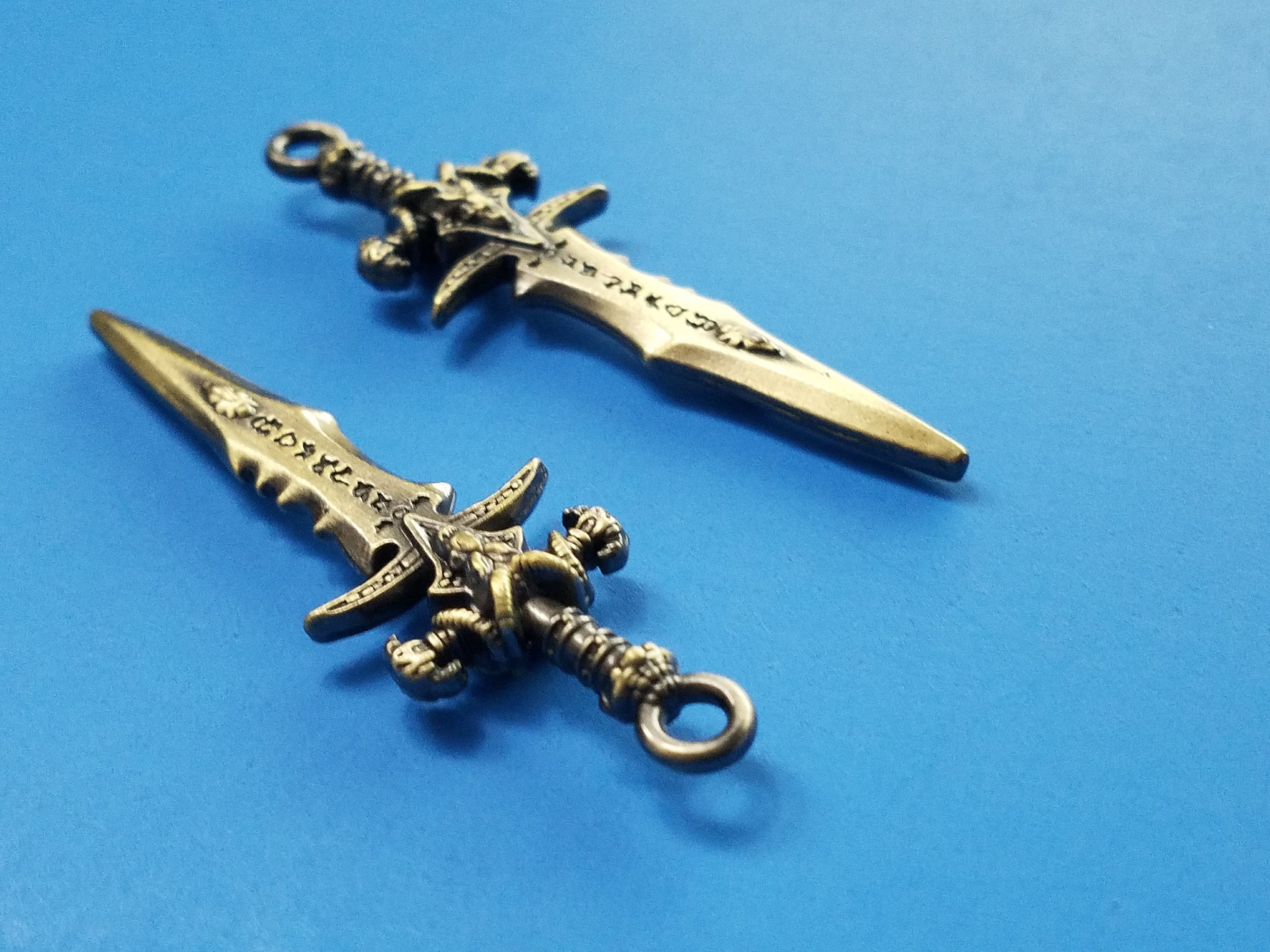 1 Sword Pendant Knife Charm Sword Charm Dagger Gifts Etsy