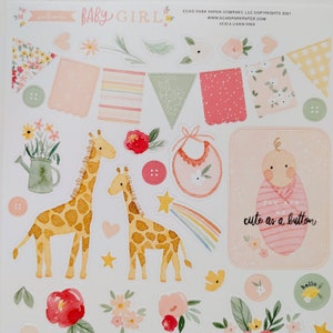 Welcome Baby Girl Stickers 12x12 Sticker - Etsy