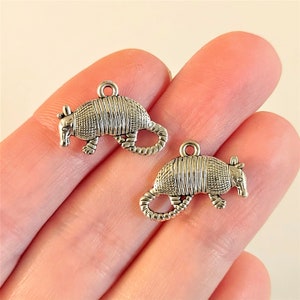 Set of 20, Armadillo Charms, Armadillo Pendants, Armadillos, Desert Gifts, Animal Gift, #24N