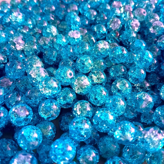 Perle Rotonde - Heishi In Vetro 8x5 Mm - Azzurro X40cm - Foto 11