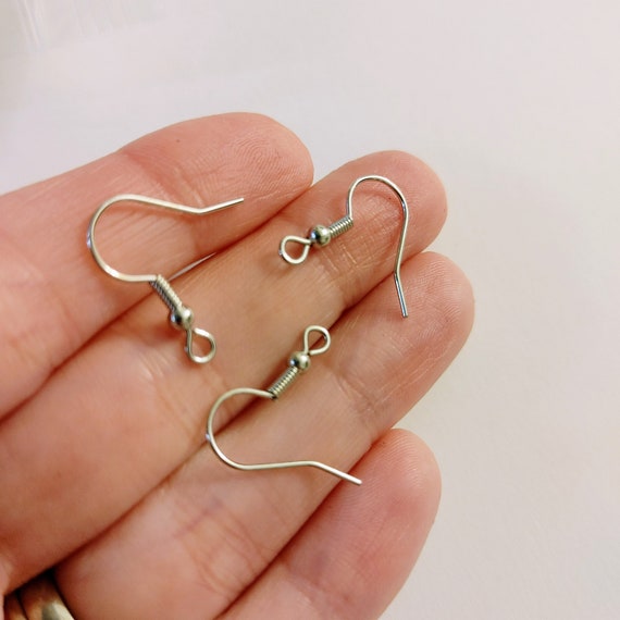 Silver Earring Hooks, Silver Earrings, DIY Earrings, Dangle