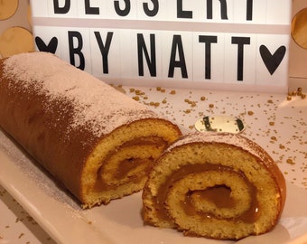 Pionono (dulce de leche Roll) “2020 style”. (8 inches, 20cm aprox).