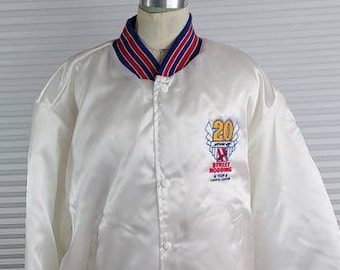 1989 Large Street Rodding NSRA 20th Anniversary Limited Edition Swingster Made in USA Jacket. Near Perfect Shape. See Photos.