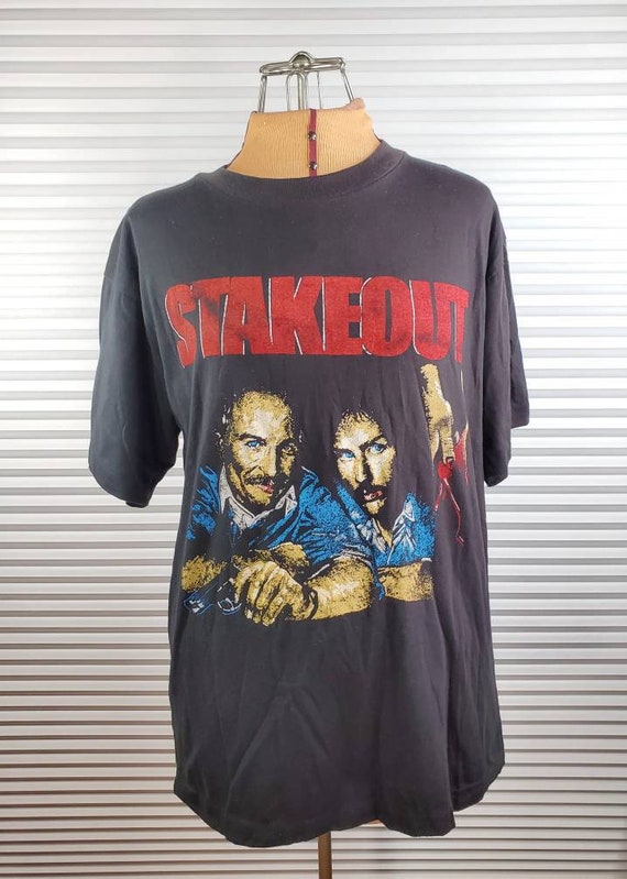 1987 Stakeout Movie XL T-Shirt. RARE. Single Stitc