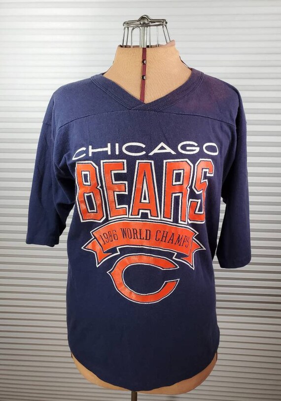 1986 Chicago Bears World Champs LARGE T shirt. One of the Best Seasons in NFL History. Artex Tag. Made in U.S.A. Etsy Canada