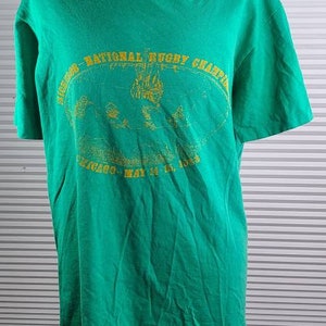 1983 'Michelob National Rugby Championship' Medium Single Stitch T-Shirt. Chicago May 14, 15, 1983.