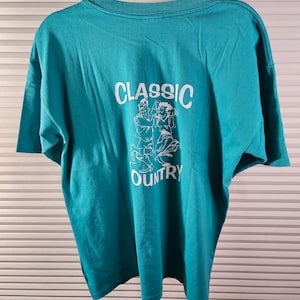 Country Music 90&#39;s Men&#39;s Large Single Stitch T Shirt.
