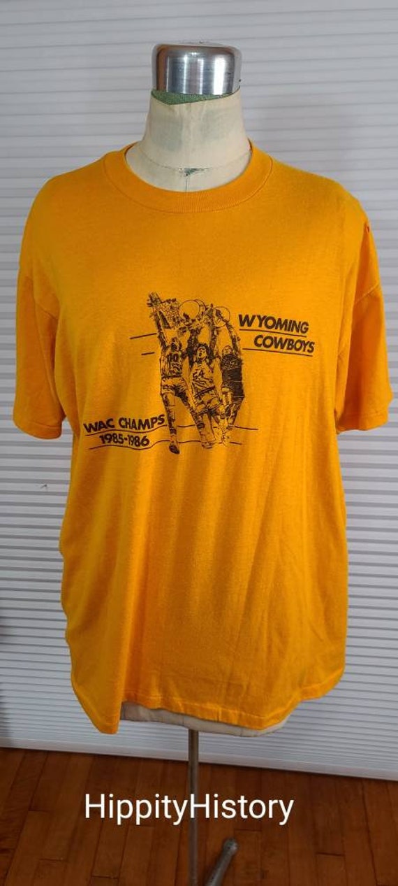 1986 XL Wyoming Cowboys 1985-1986 WAC Champs Singl